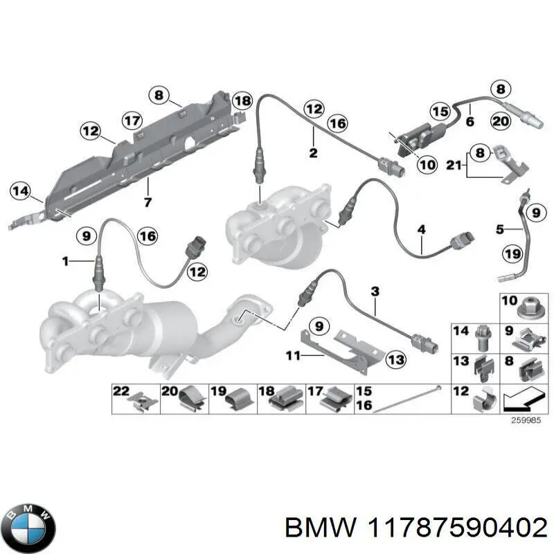 11787590402 BMW Czujnik tlenków azotu NOX