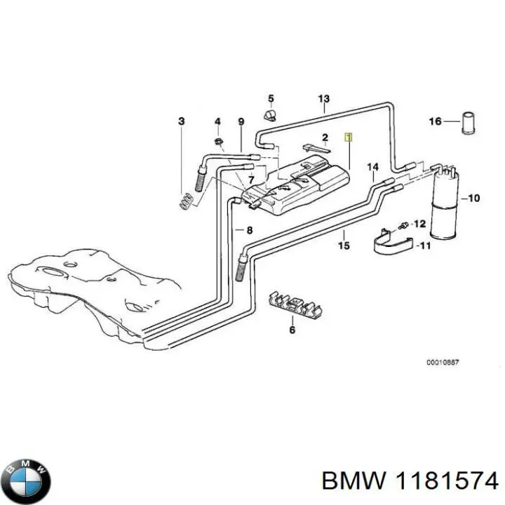 Do koszyka POCHŁANIACZ PAR PALIWA BMW 5  E39