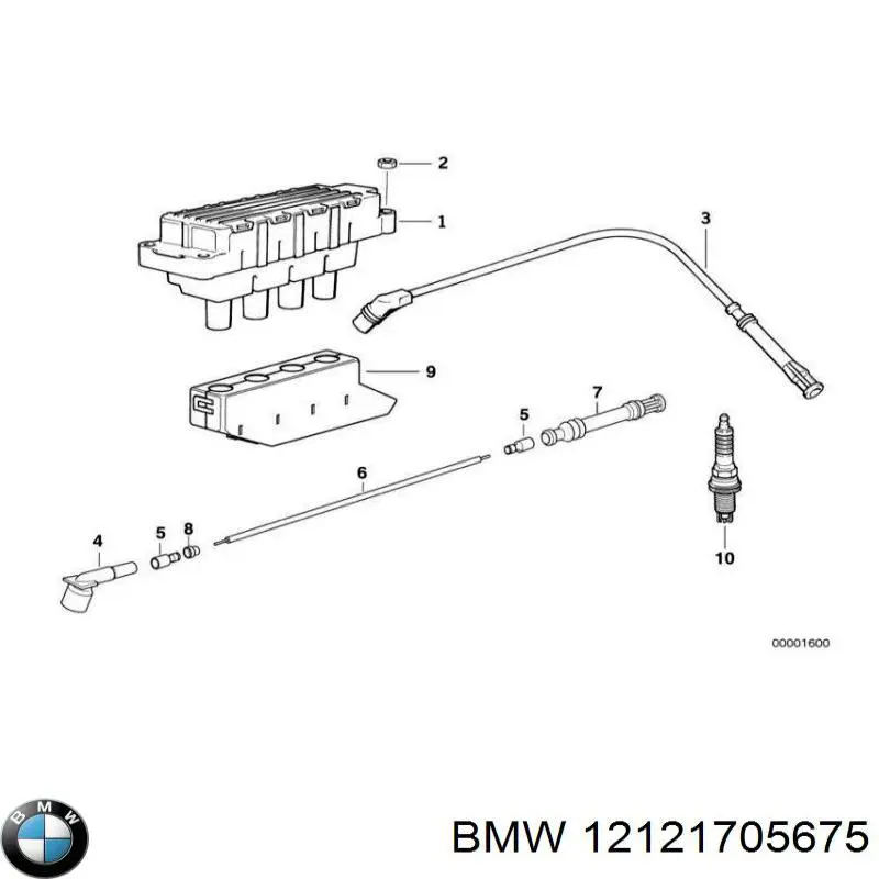 Zestaw przewodów wysokiego napięcia BMW 12121705675 cena, od 12,99 USD