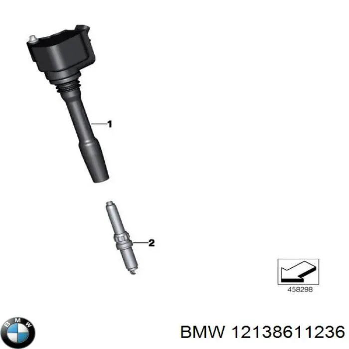 Do koszyka 12138611236 BMW Cewka zapłonowa
