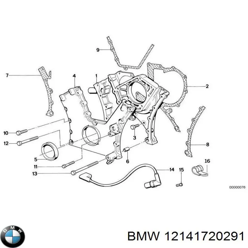 12141720291 BMW Czujnik położenia wału korbowego