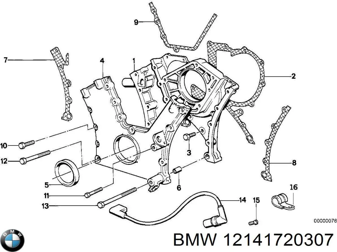 12141720307 BMW Czujnik położenia wału korbowego