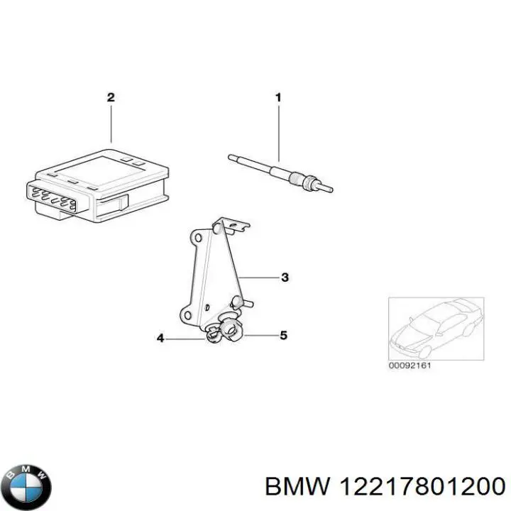 Przekaźnik świec żarowych BMW 12217801200