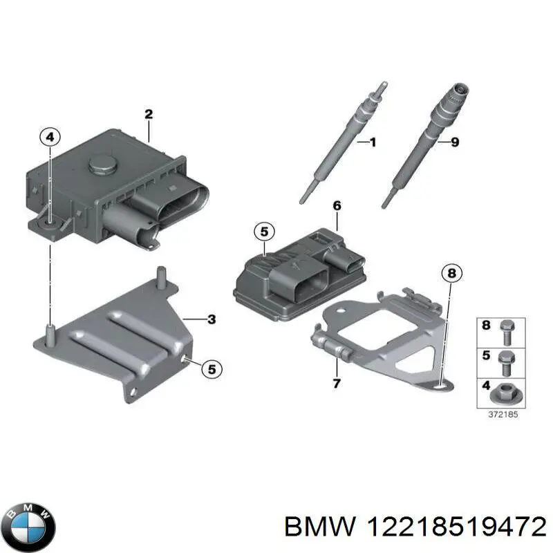 8519472 BMW Przekaźnik świec żarowych