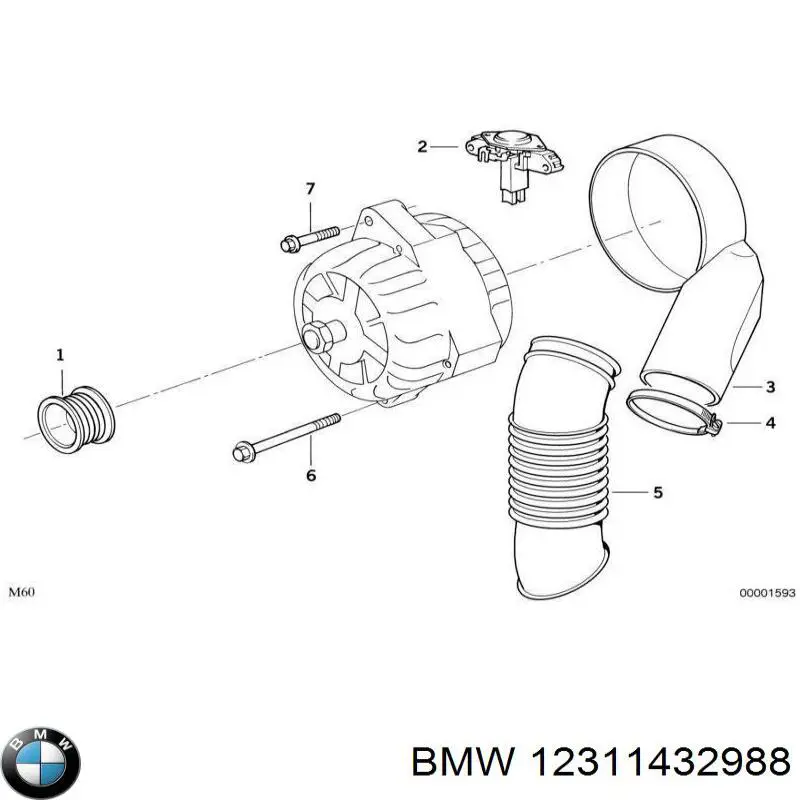 Koło pasowe alternatora BMW 12311432988 cena, od 9,32 USD