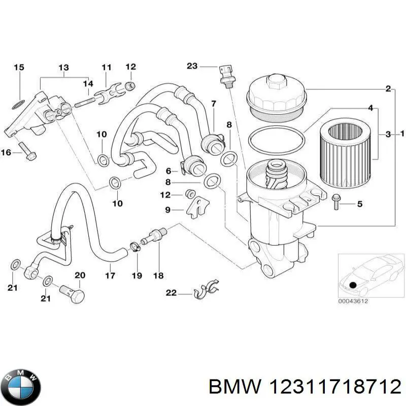 Uszczelka smoka olejowego BMW 12311718712 cena, od 4,74 USD