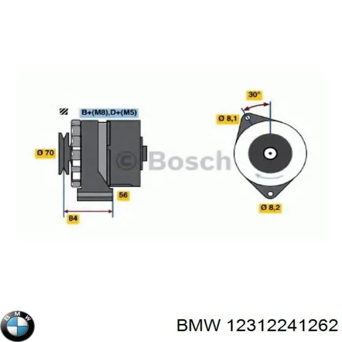 Alternator BMW 12312241262 cena, od 270,41 USD
