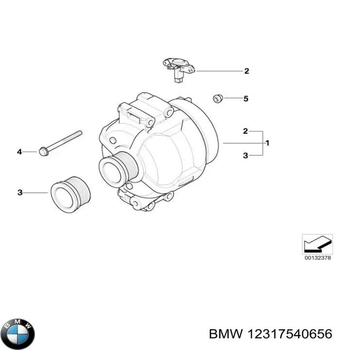 Do koszyka 12317540656 BMW Regulator alternatora (przekaźnik ładowania)