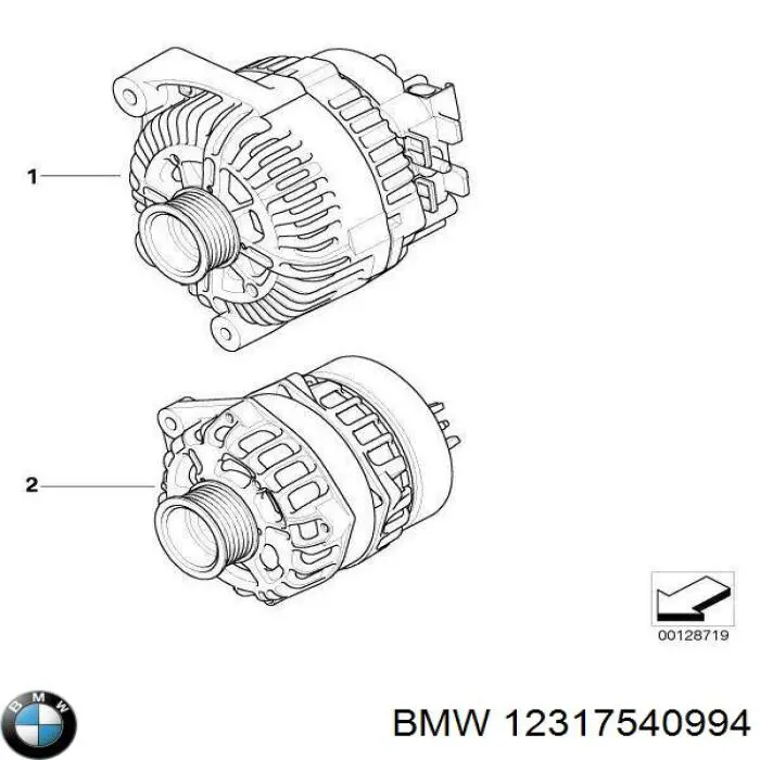 Do koszyka 12317540994 BMW Alternator