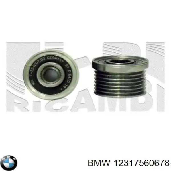 Do koszyka 12317560678 BMW Koło pasowe alternatora