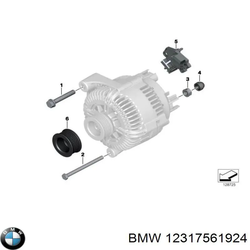 12317561924 BMW regulator alternatora (przekaźnik ładowania)