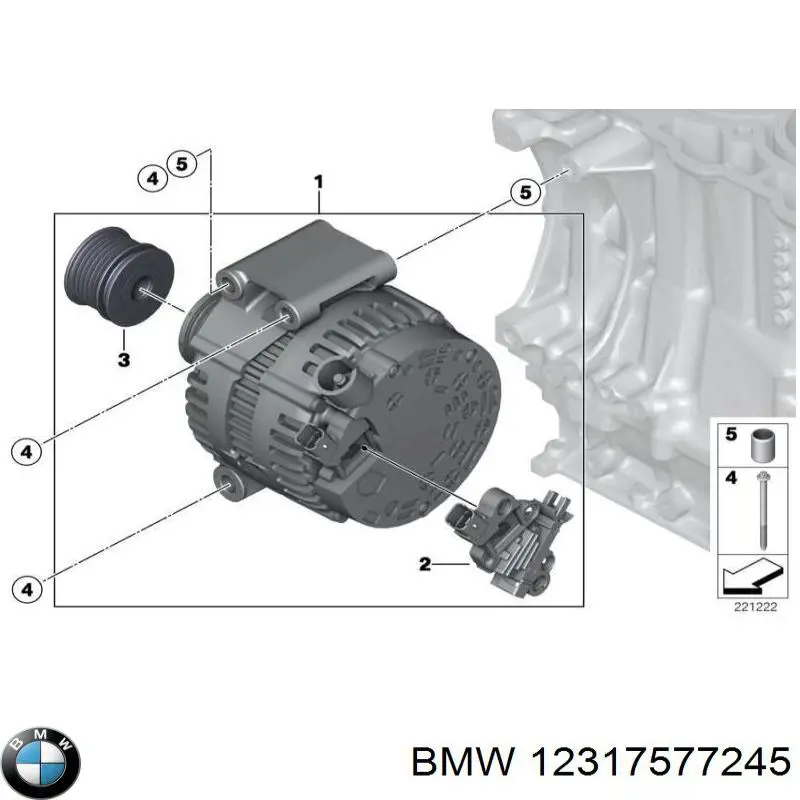 12317577245 BMW regulator alternatora (przekaźnik ładowania)