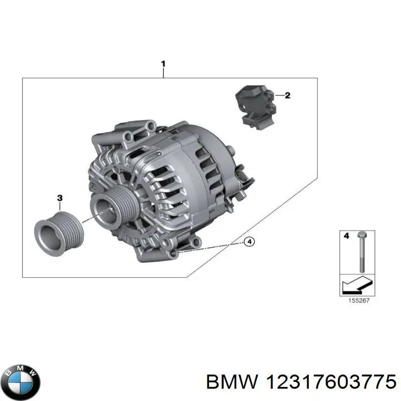 Regulator alternatora (przekaźnik ładowania) BMW 12317603775 cena, od 252,68 USD