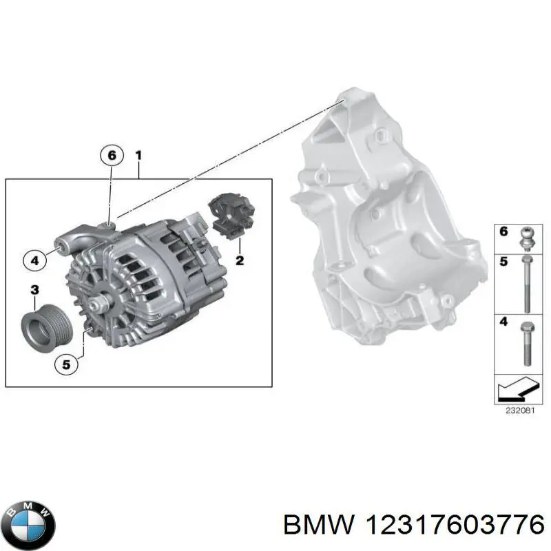 12317603776 BMW Regulator alternatora (przekaźnik ładowania)