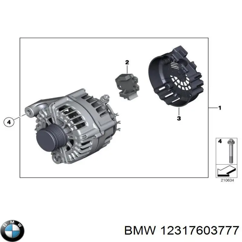 12317603777 BMW Regulator alternatora (przekaźnik ładowania)