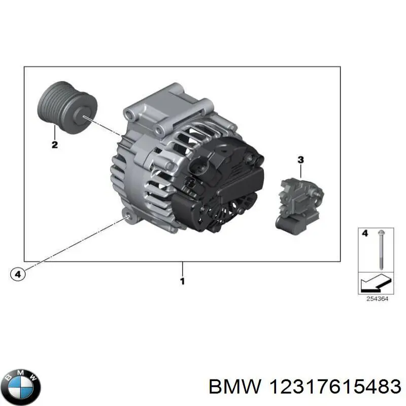 12317615483 BMW alternator