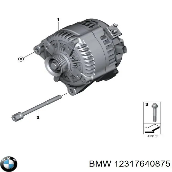 12317640875 BMW alternator
