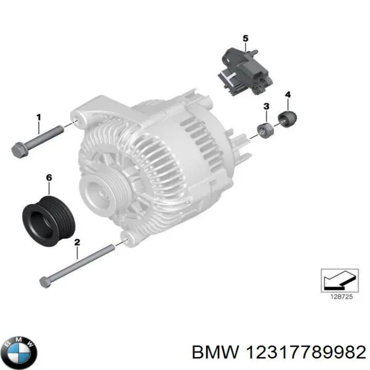 Do koszyka 12317789982 BMW Koło pasowe alternatora