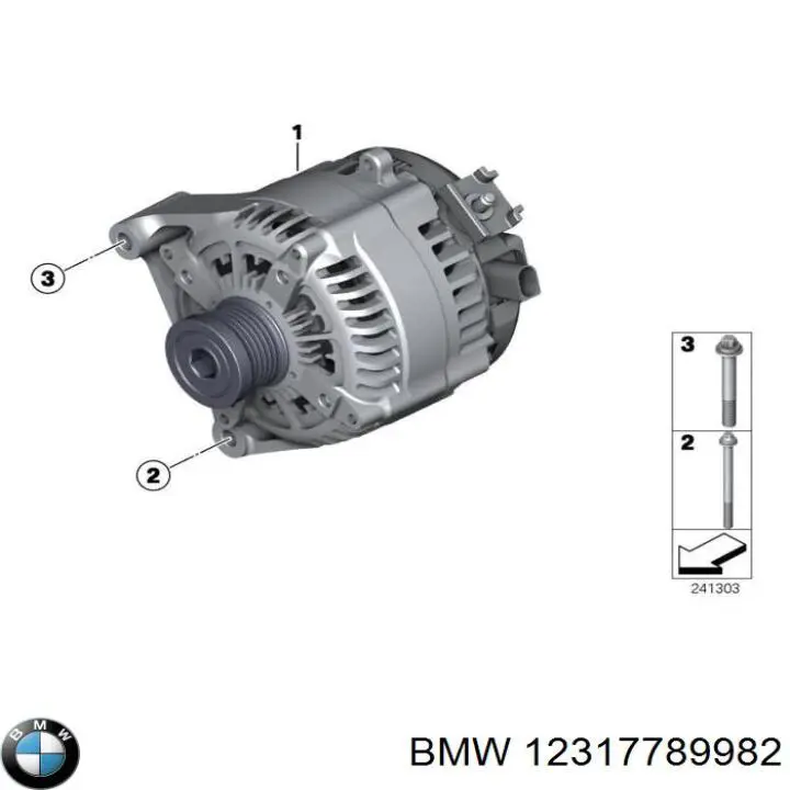 Koło pasowe alternatora BMW 12317789982 cena, od 9,37 USD