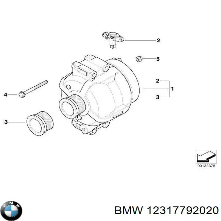 12317792020 BMW Koło pasowe wału korbowego