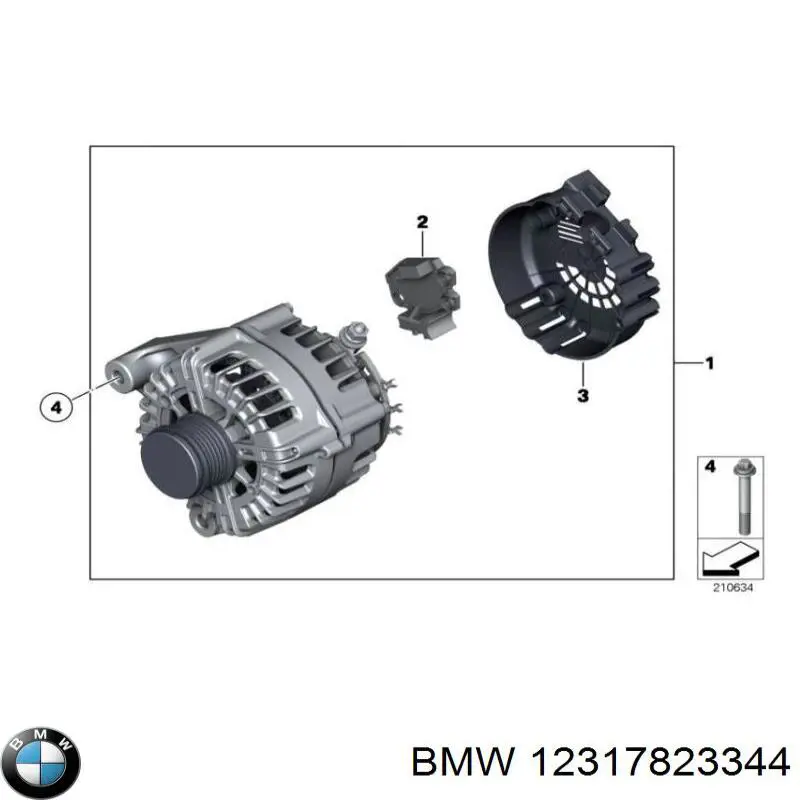 12317823344 BMW Alternator