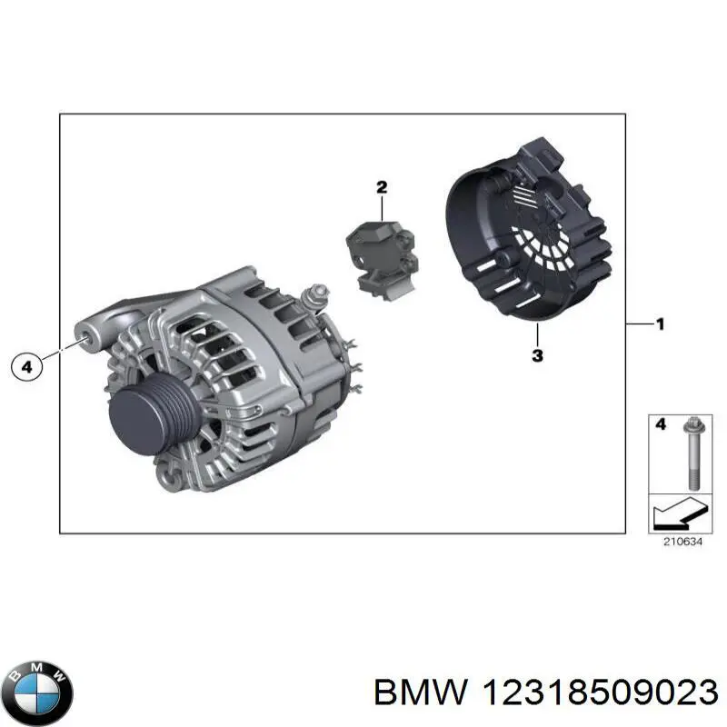 Alternator BMW 12318509023 cena, od 181,27 USD