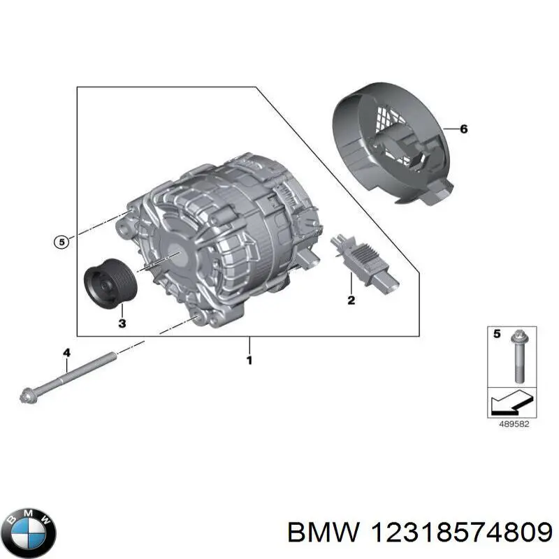 Wspornik alternatora BMW X5 SUV (E70) (2007 - 2013) cena, od 20,61 USD