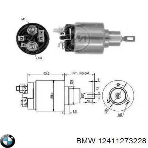 12411273228 BMW elektromagnes rozrusznika