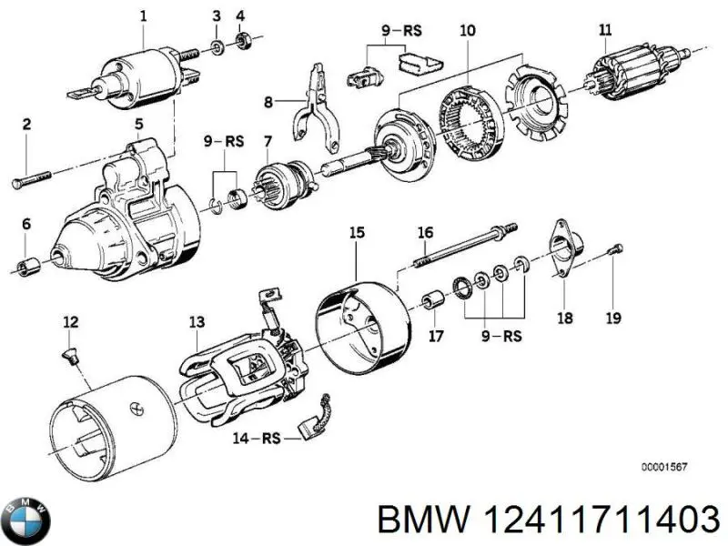 CS1046 REMA-PARTS rozrusznik