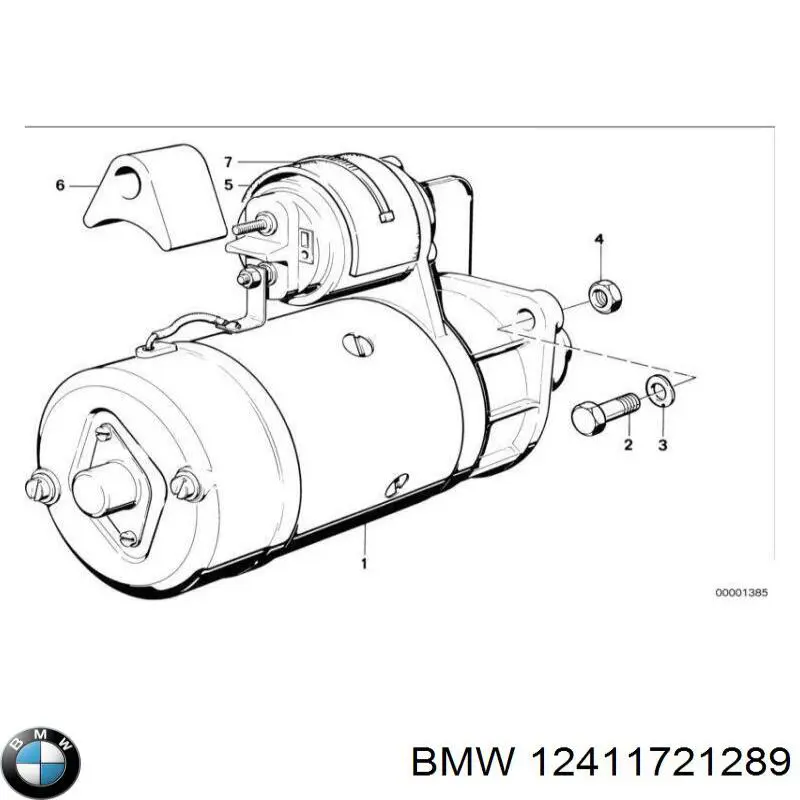 12411721289 BMW tuleja rozrusznika