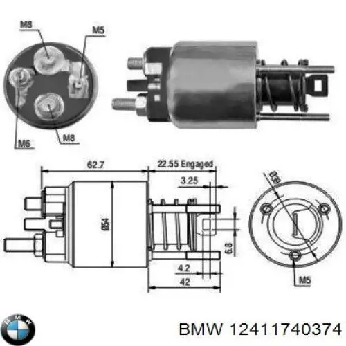 Rozrusznik BMW 12411740374 cena, od 53,66 USD