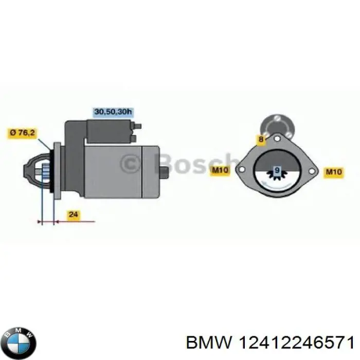 Rozrusznik 12412246571 BMW