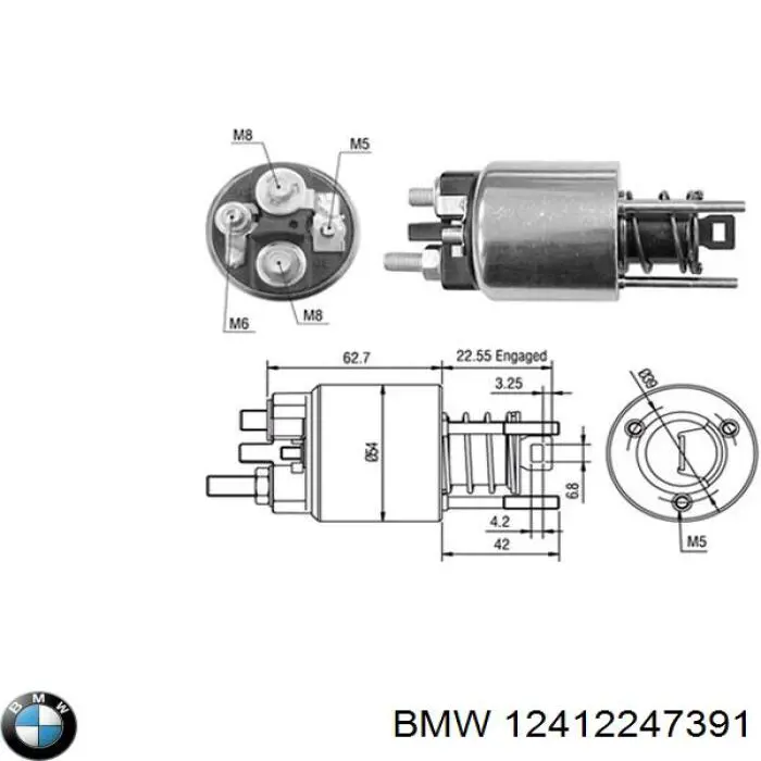 Rozrusznik BMW 12412247391