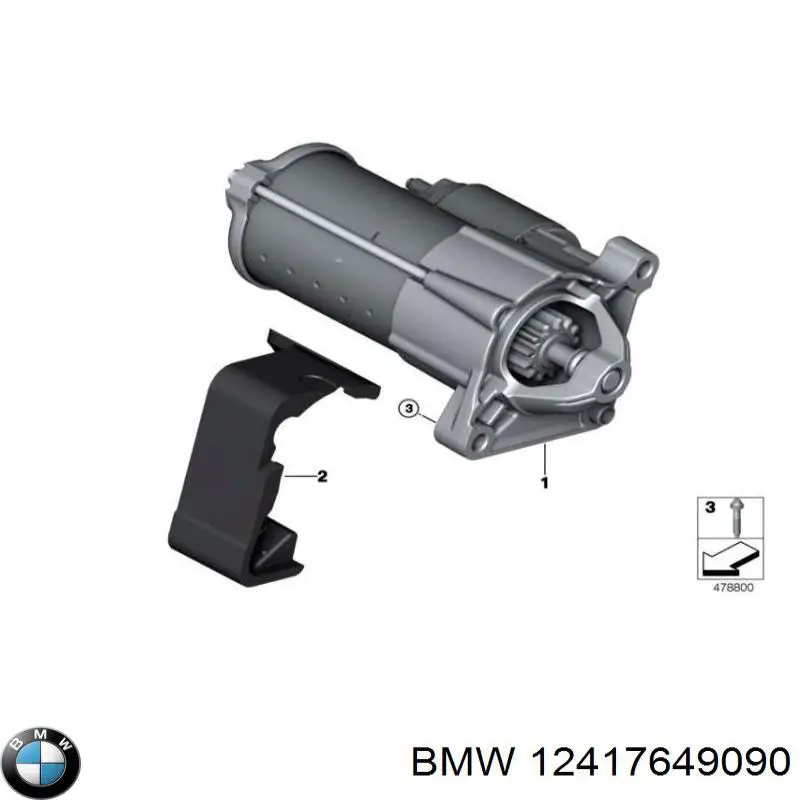 12417649090 BMW Rozrusznik