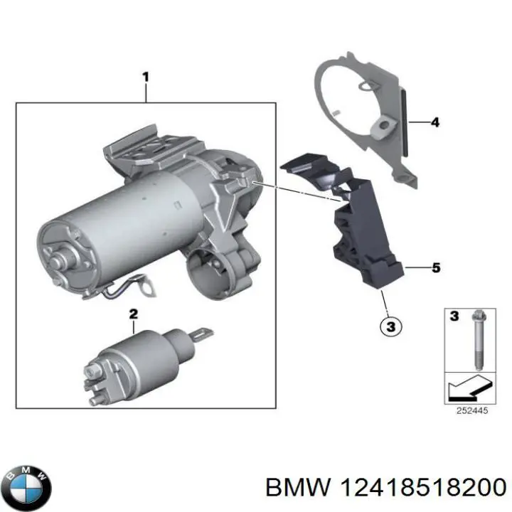 12418518200 BMW Elektromagnes rozrusznika