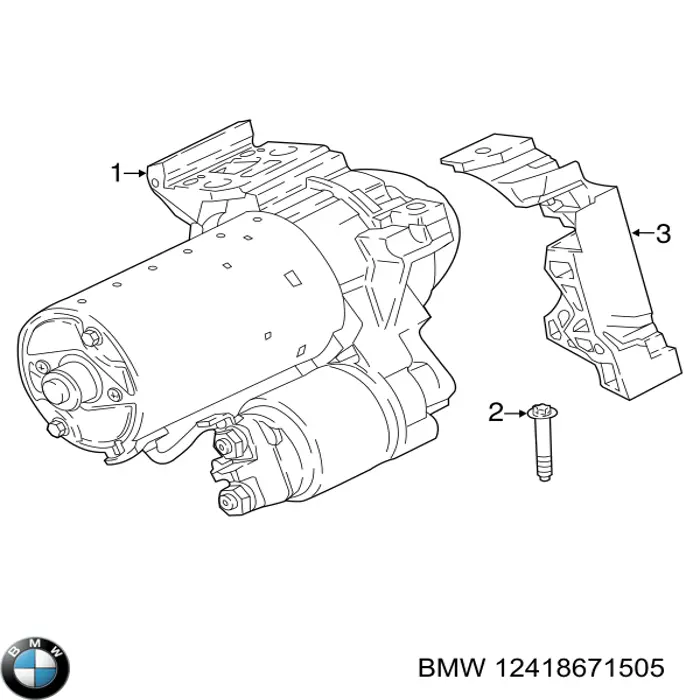 Rozrusznik BMW 12418671505 cena, od 190,35 USD
