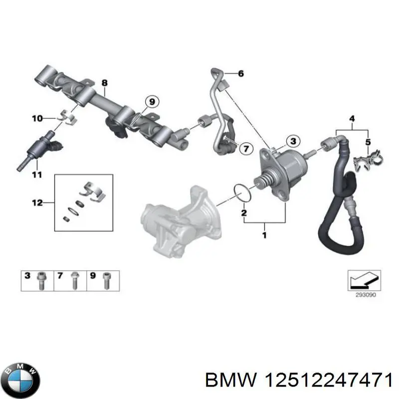 Do koszyka 12512247471 BMW Wtryskiwacz paliwa