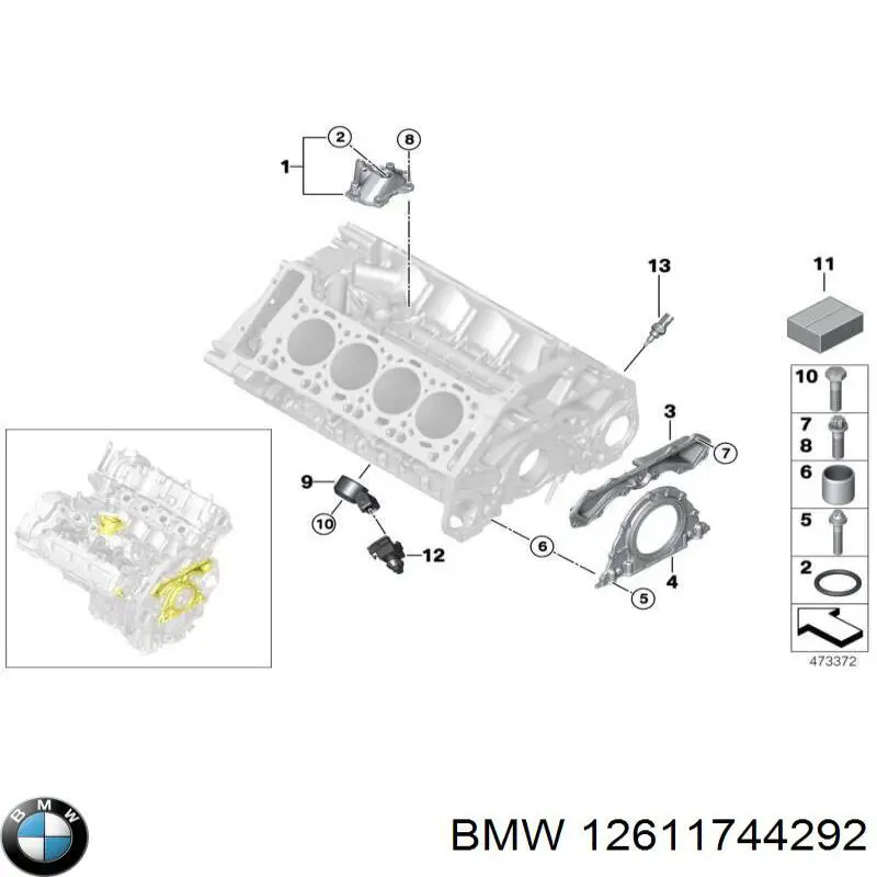 Uszczelka pierścieniowa czujnika poziomu oleju BMW 12611744292 cena, od 5,52 USD