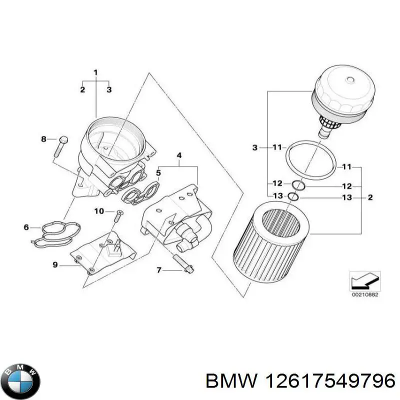 Do koszyka 12617549796 BMW Czujnik ciśnienia oleju