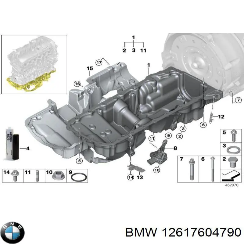 Uszczelka pierścieniowa czujnika poziomu oleju BMW 12617604790 cena, od 8,47 USD