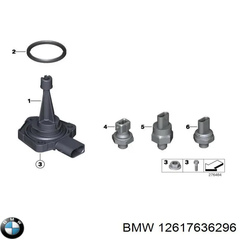 12617636296 BMW czujnik poziomu oleju silnikowego