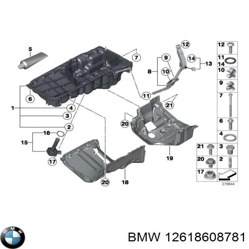 Do koszyka 12618608781 BMW Czujnik poziomu oleju silnikowego