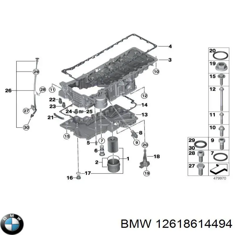 Czujnik ciśnienia oleju BMW 12618614494 cena, od 73,65 USD