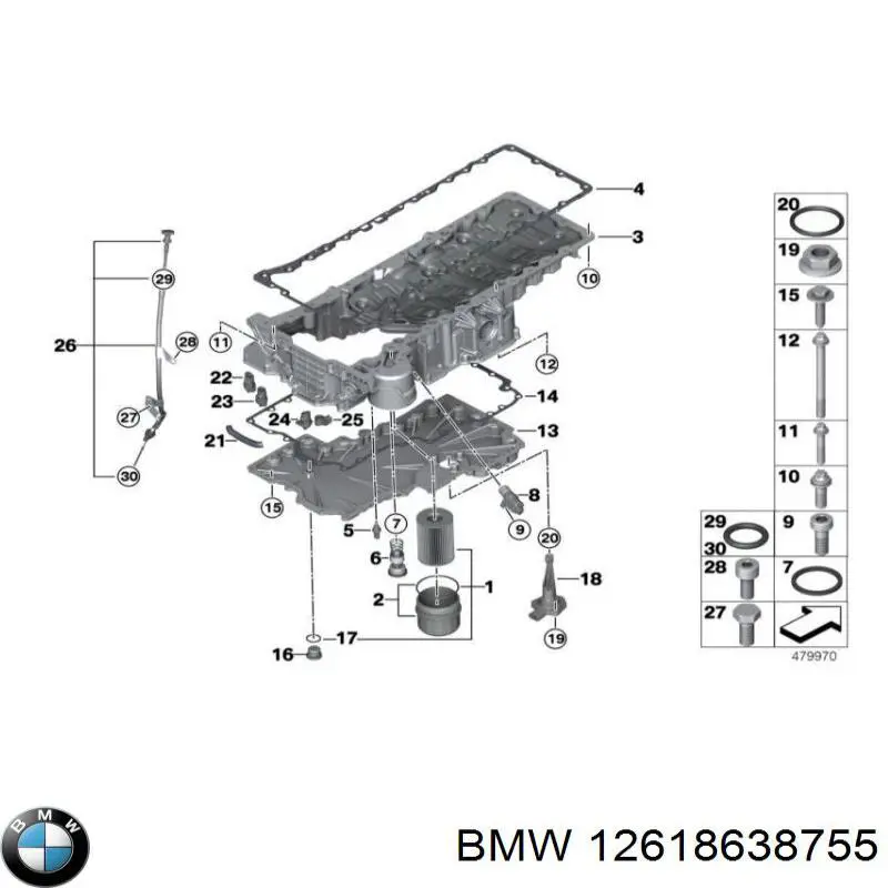 Czujnik poziomu oleju silnikowego BMW 12618638755 cena, od 93,89 USD