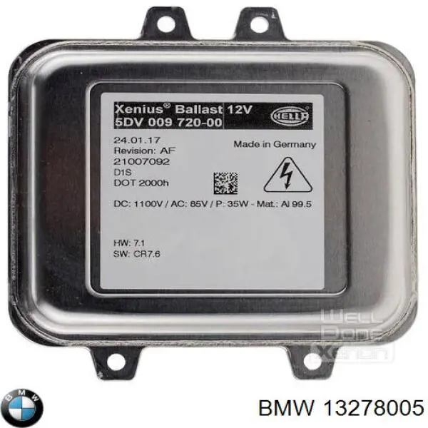 Urządzenie zapłonowe (ksenon) BMW 13278005 cena, od 40,30 USD