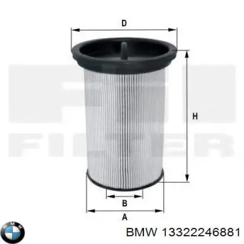 Filtr paliwa BMW 13322246881