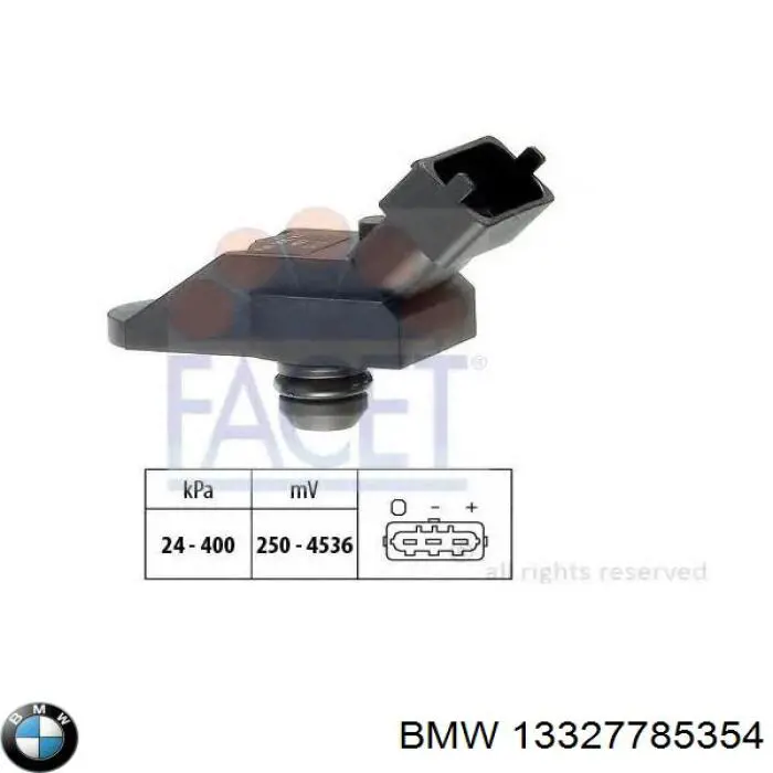 Do koszyka 13327785354 BMW Czujnik ciśnienia w kolektorze ssącym, MAP