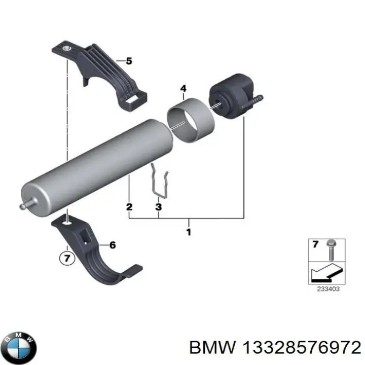 13328576972 BMW Filtr paliwa