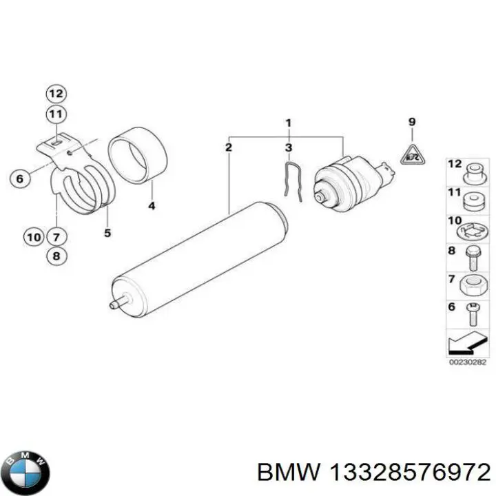 Filtr paliwa BMW 13328576972 cena, od 26,54 USD
