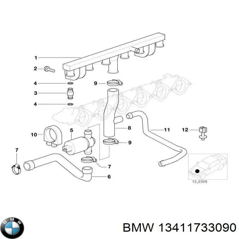 Regulator biegu jałowego BMW 13411733090 cena, od 788,38 USD